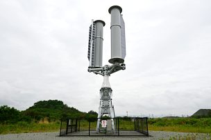 《開催レポート》「羽根のない風力発電」の大型化コンセプトモデルの見学会を実施　～世界初、片持ち垂直軸マグナス風力発電機の実証機を初公開～